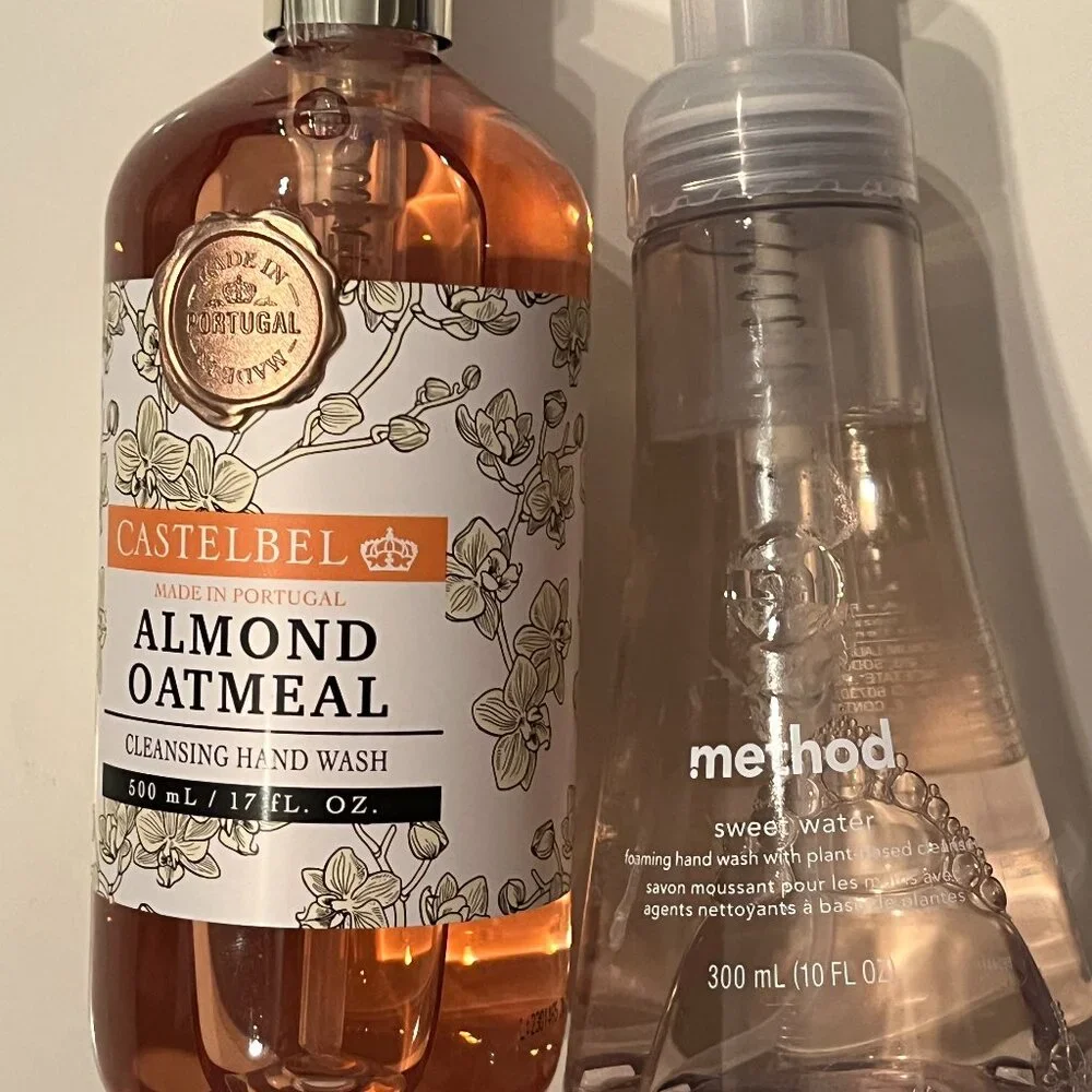 Hand Wash Soaps (Castelbel -‎ Almond and Method - Sweet Water) (h/x)